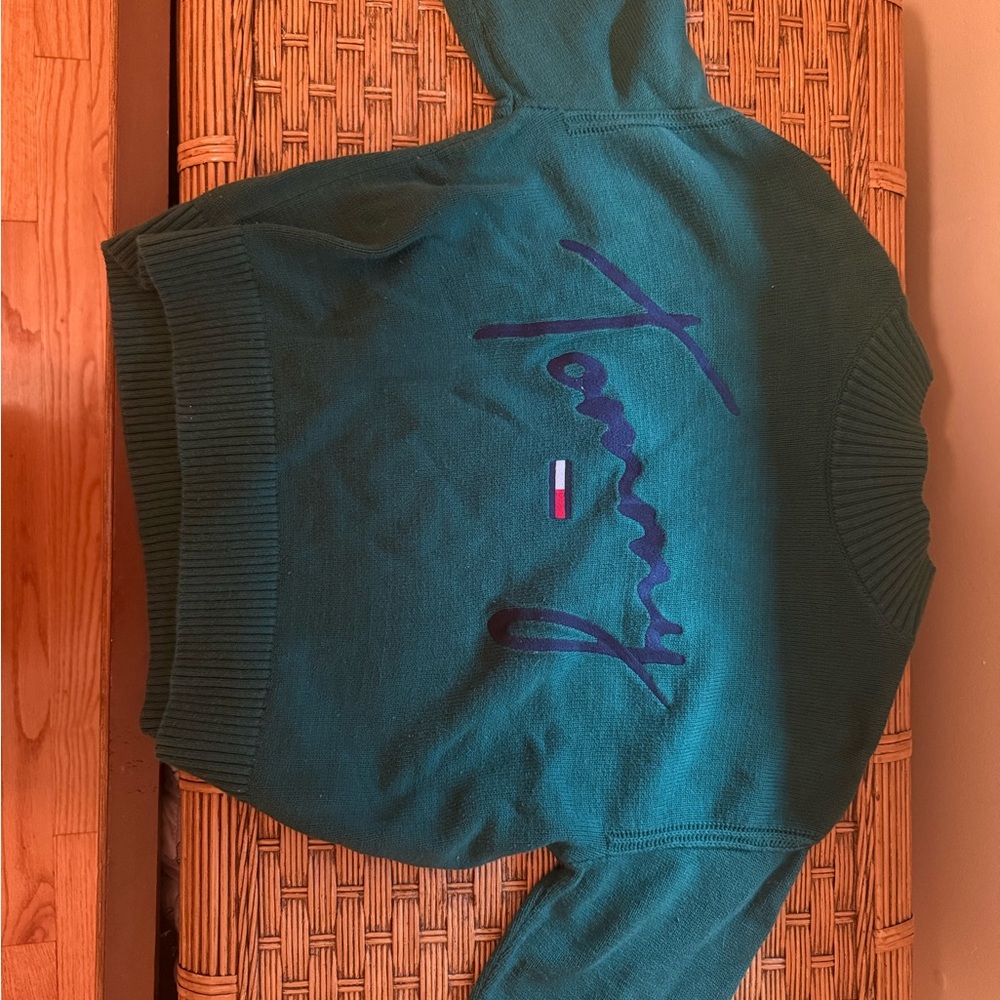 Tommy Hilfiger Teal Crewneck Sweater for Men